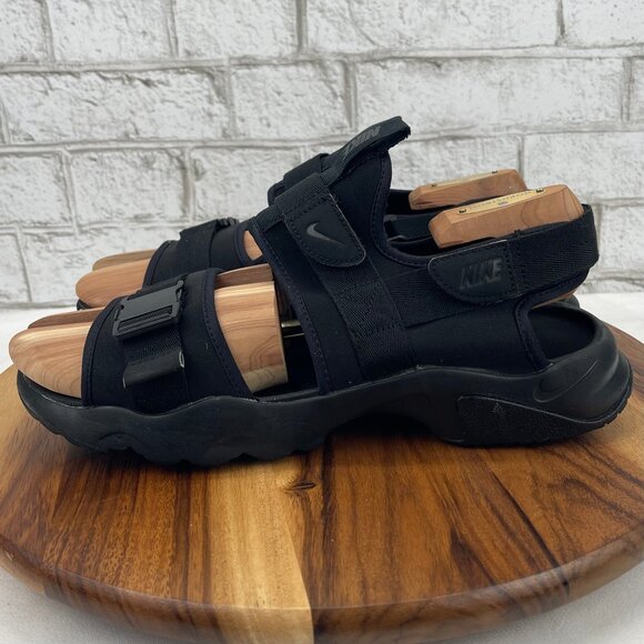 Nike Canyon Mens Size 11 Black Neoprene Water Sandals  CW9704-001 - Picture 2 of 13